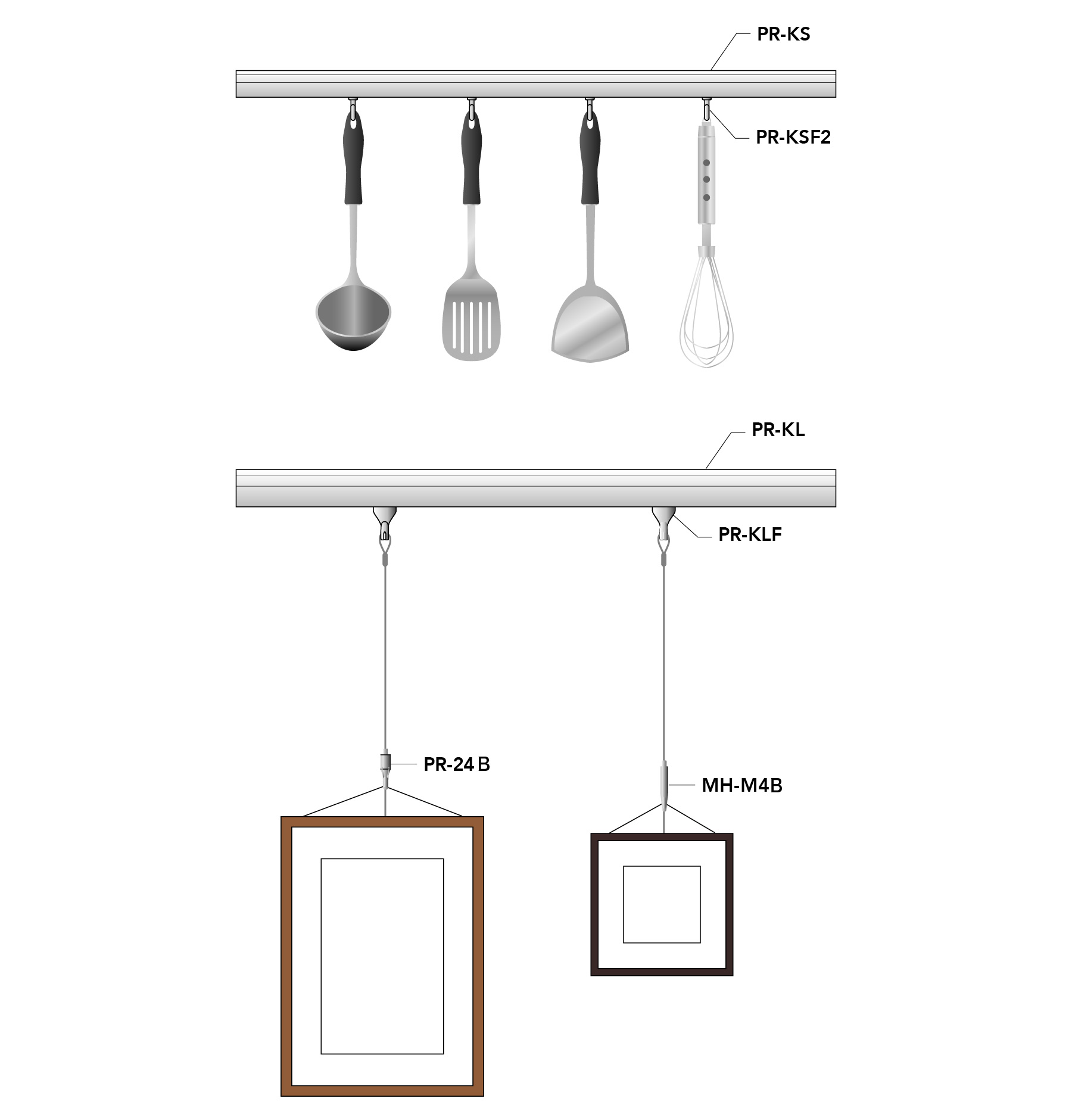 Wall Picture Railブランド商品使用イメージ