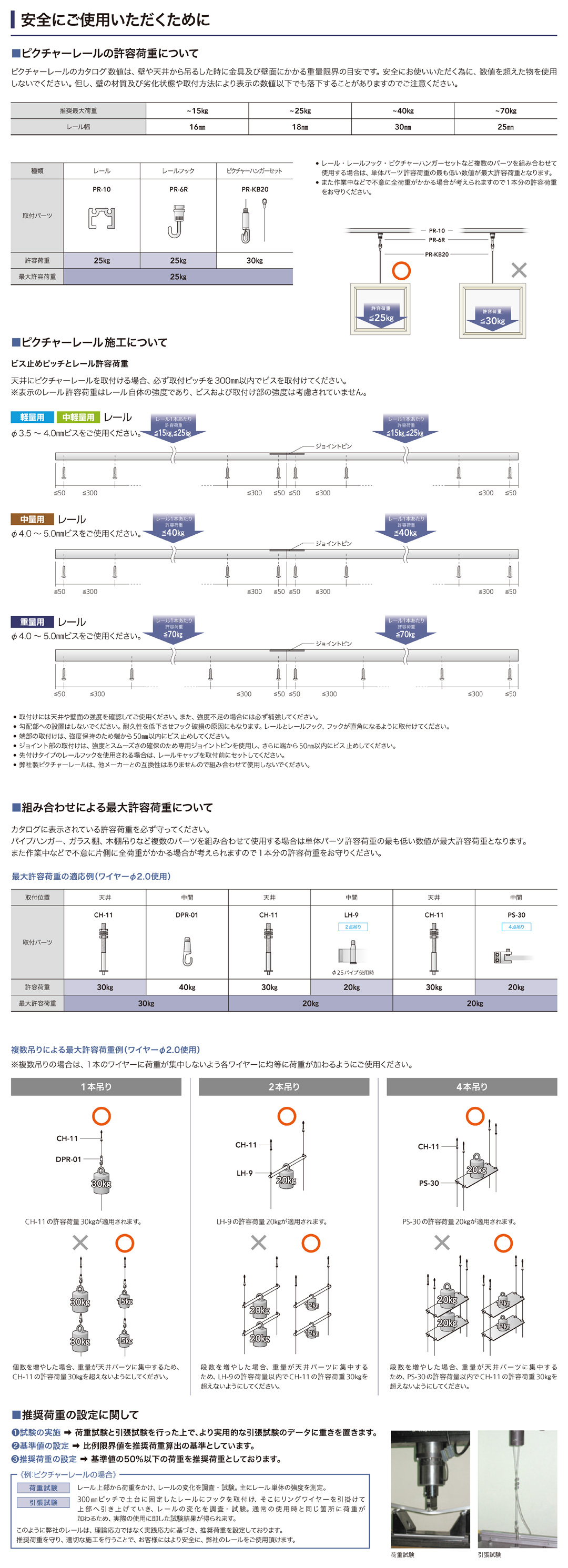 STAR LOCK許容荷重について